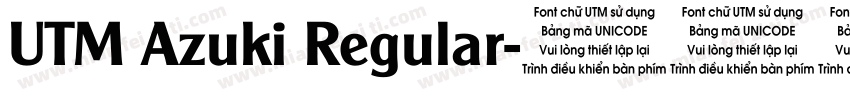 UTM Azuki Regular字体转换